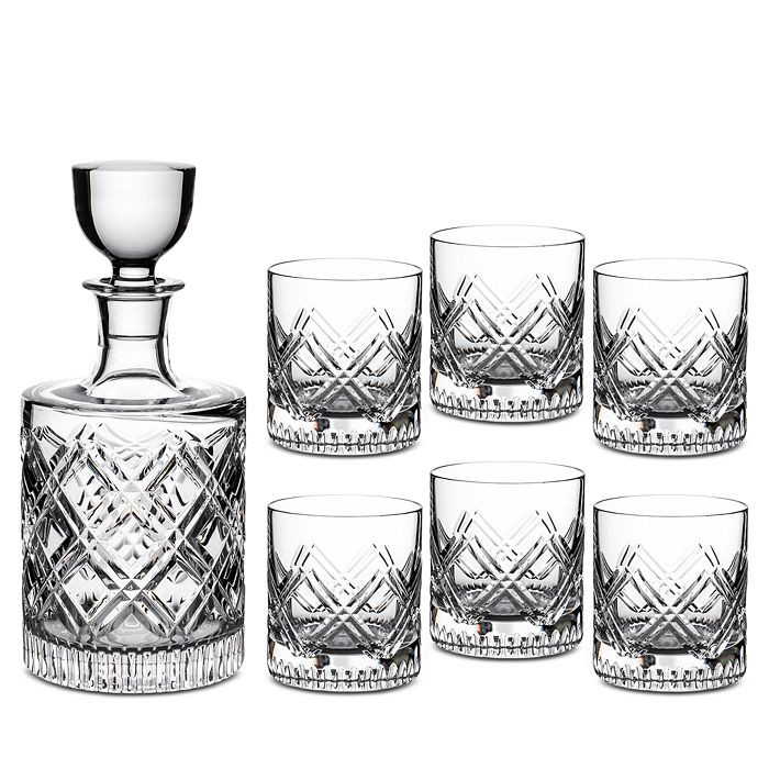 7 Piece Oblique Decanter & Tumbler Set | Bloomingdale's (US)