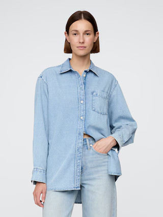 UltraSoft Denim Big Shirt | Gap (US)
