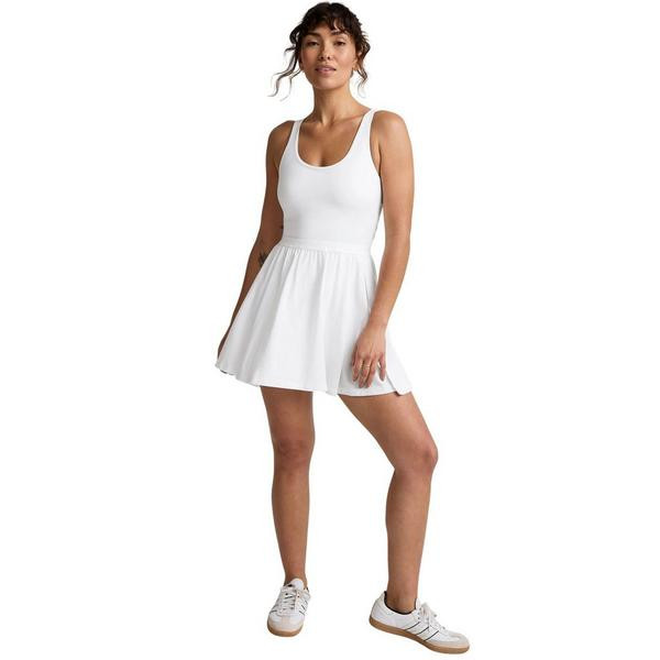 Women's Beyond Yoga Score Pleated Dress XSmall White | Scheels Sports