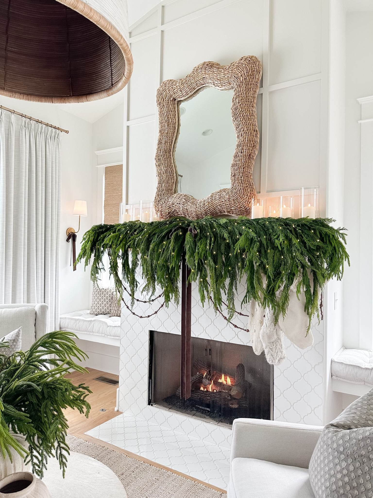 Beautiful Christmas greenery that drapes so beautifully on any mantel!

Christmas, Christmas decor, mantel, mantel decor, candles, battery operated candles, battery operated sconces, coffee table, round table, mirror, rattan, vase, neutral decor



#LTKHoliday 

#LTKSeasonal #LTKHome