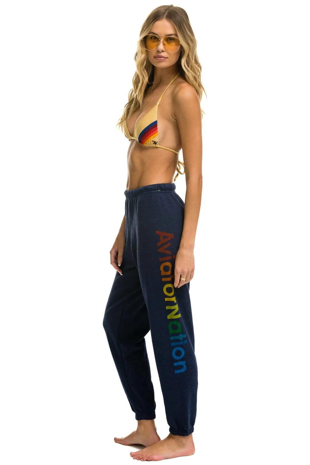 Women's Aviator Nation Sweatpants Navy | Aviator Nation | Aviator Nation