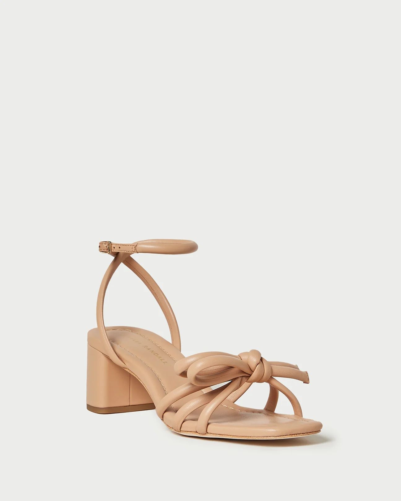 Mikel Timber Bow Mid-Heel Sandal | Loeffler Randall