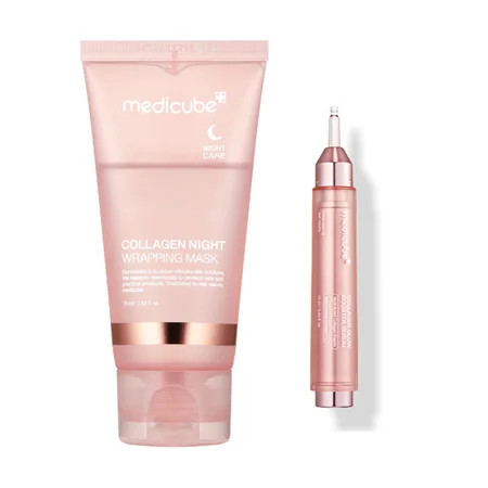 Medicube - Night & Day Collagen Duo: Night Wrapping Mask (75ml) + Glow Booster Serum (15ml) | Walmart (US)