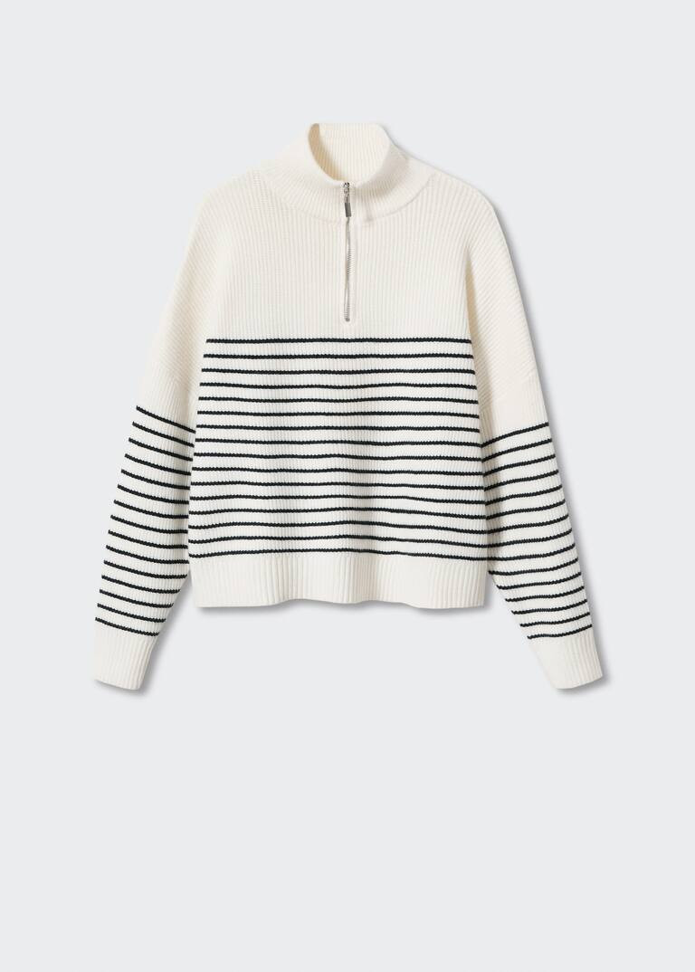 Striped knit sweater -  Women | Mango USA | MANGO (US)