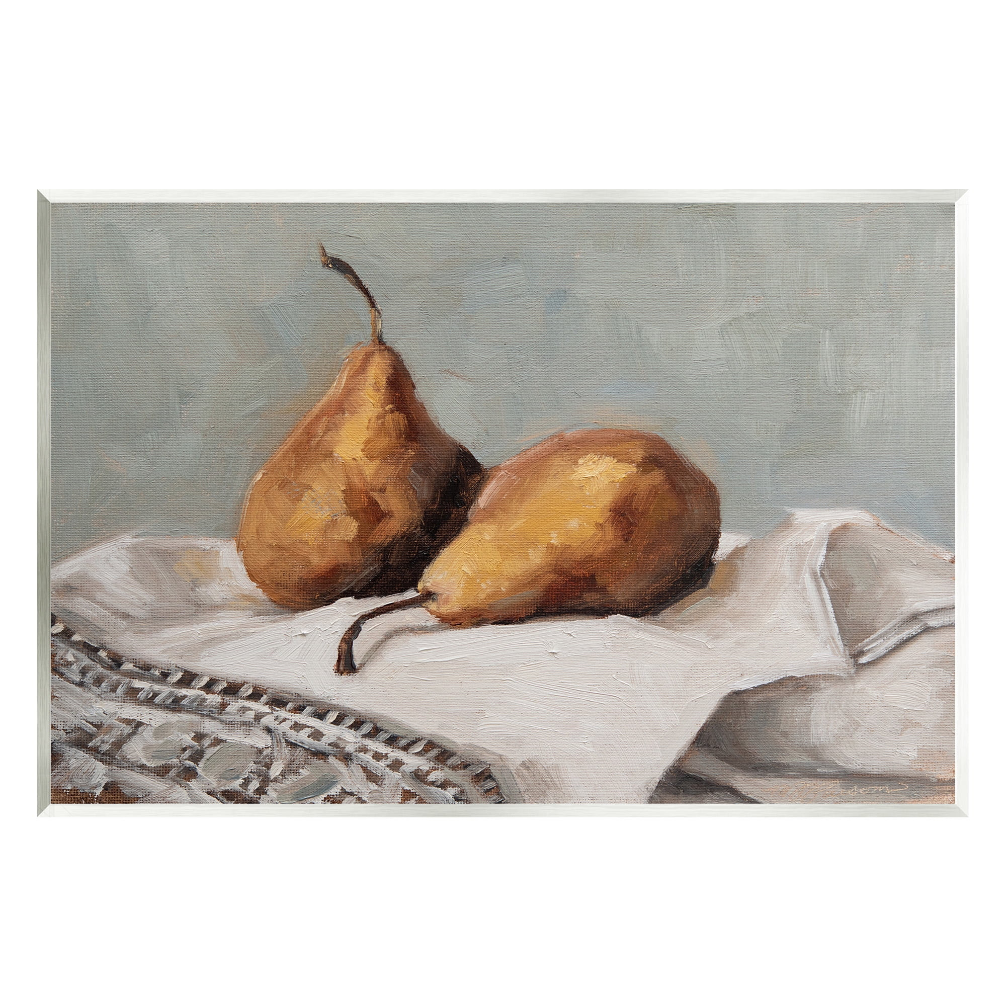 Stupell Industries Traditional Pears Still Life Food & Beverage Painting Unframed Art Print Wall ... | Walmart (US)