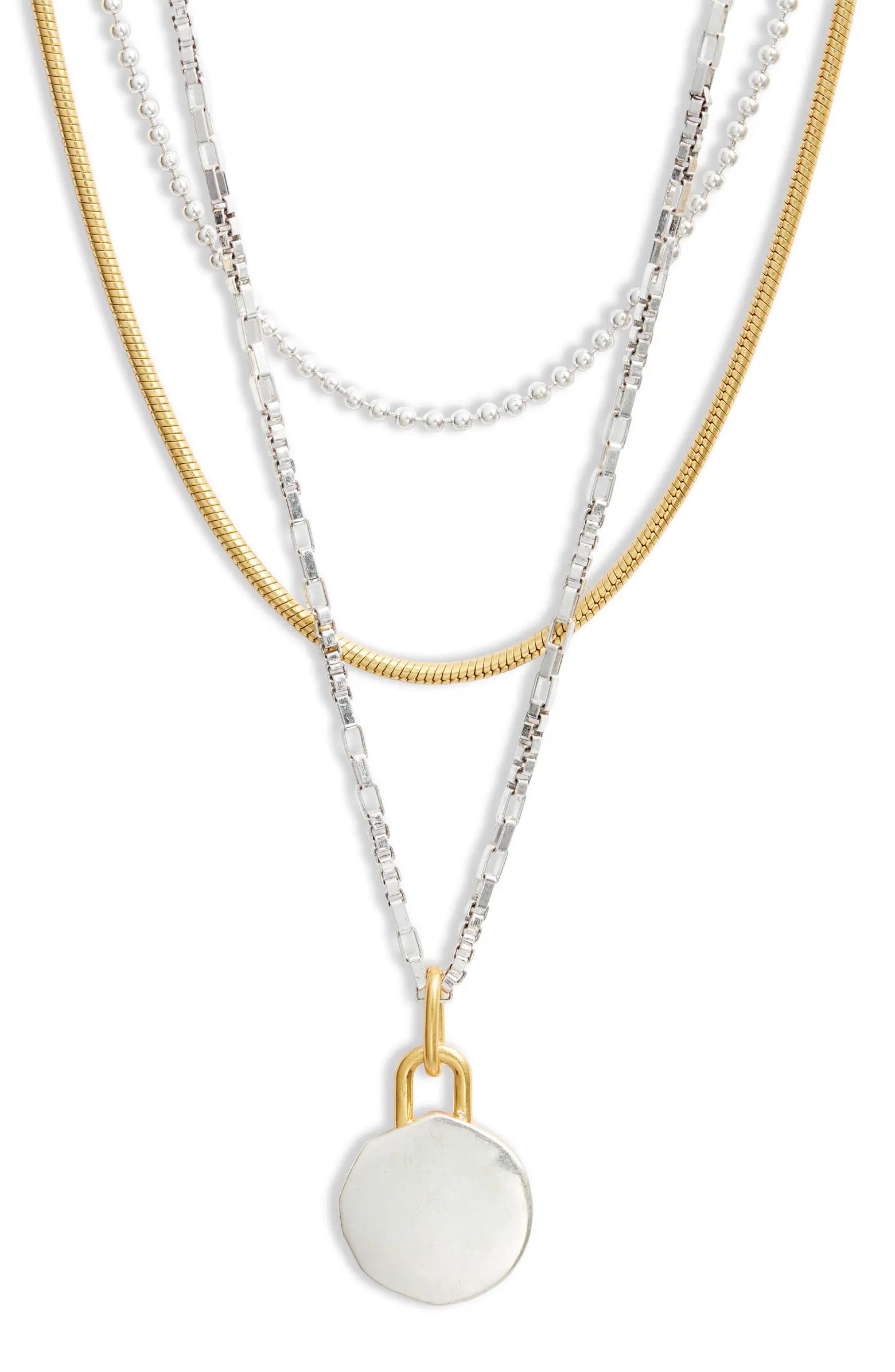 Madewell Story Set of 3 Layered Necklaces | Nordstrom | Nordstrom