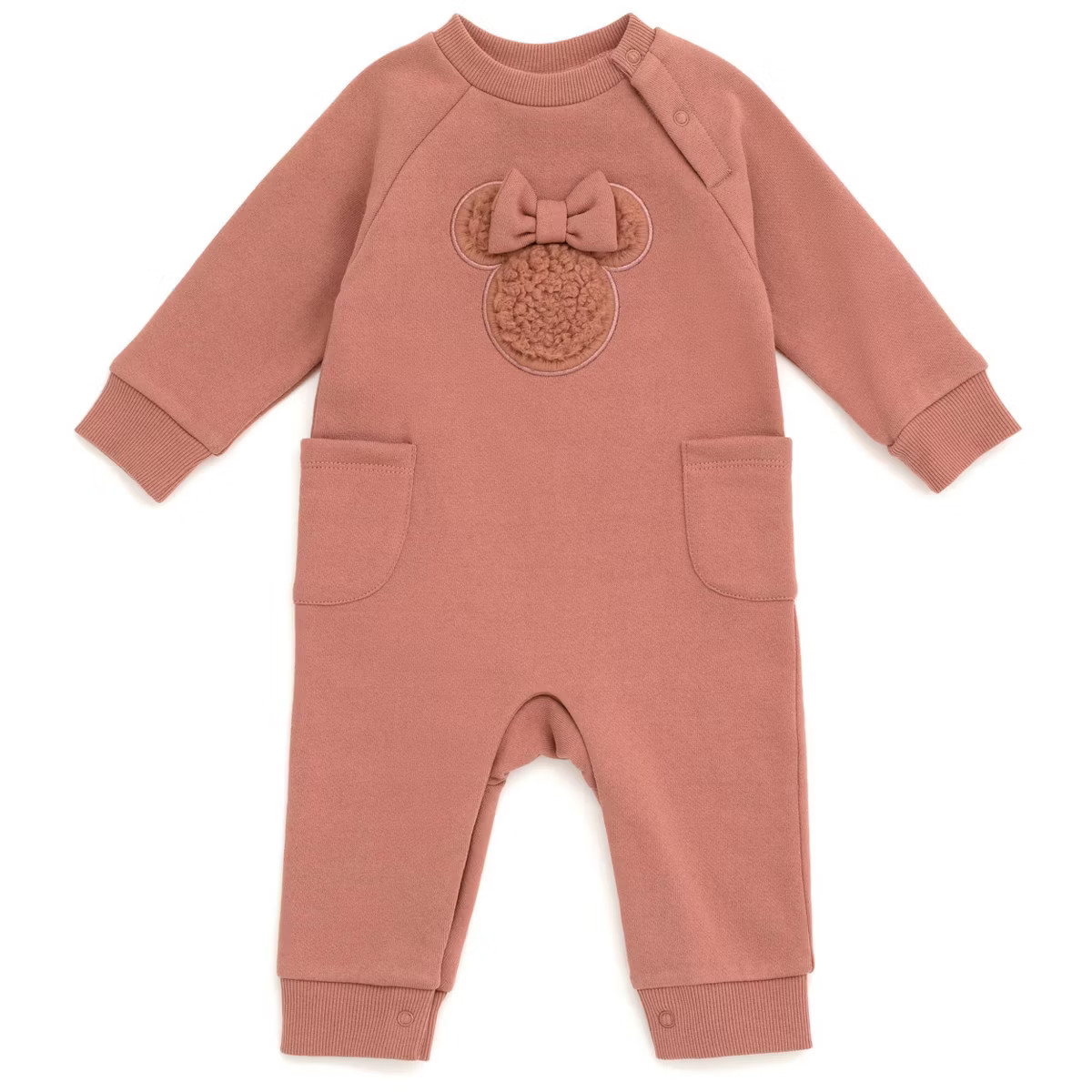 Baby Girls' Mickey Mouse & Friends Sherpa Bodysuit - Pink | Target