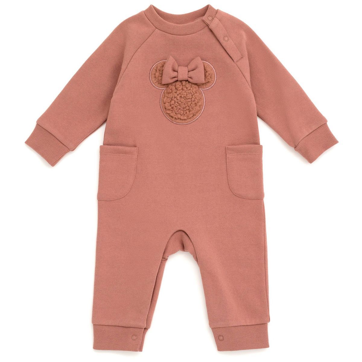 Baby Girls' Mickey Mouse & Friends Sherpa Bodysuit - Pink | Target