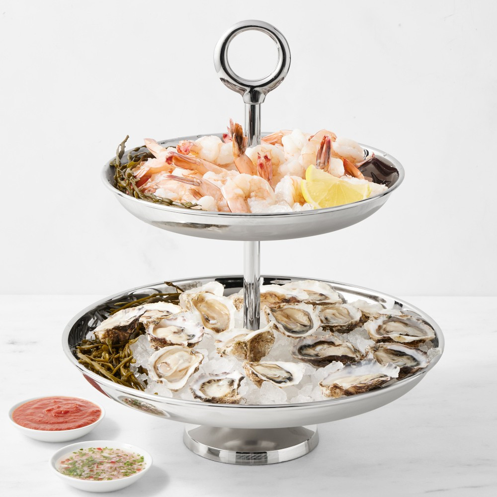 Stainless Steel Seafood Tiered Stand | Williams-Sonoma