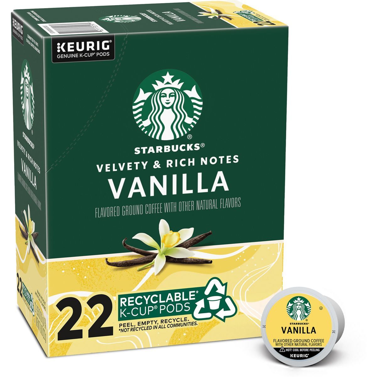Starbucks Keurig Vanilla Coffee Pods - 22 K-Cups | Target