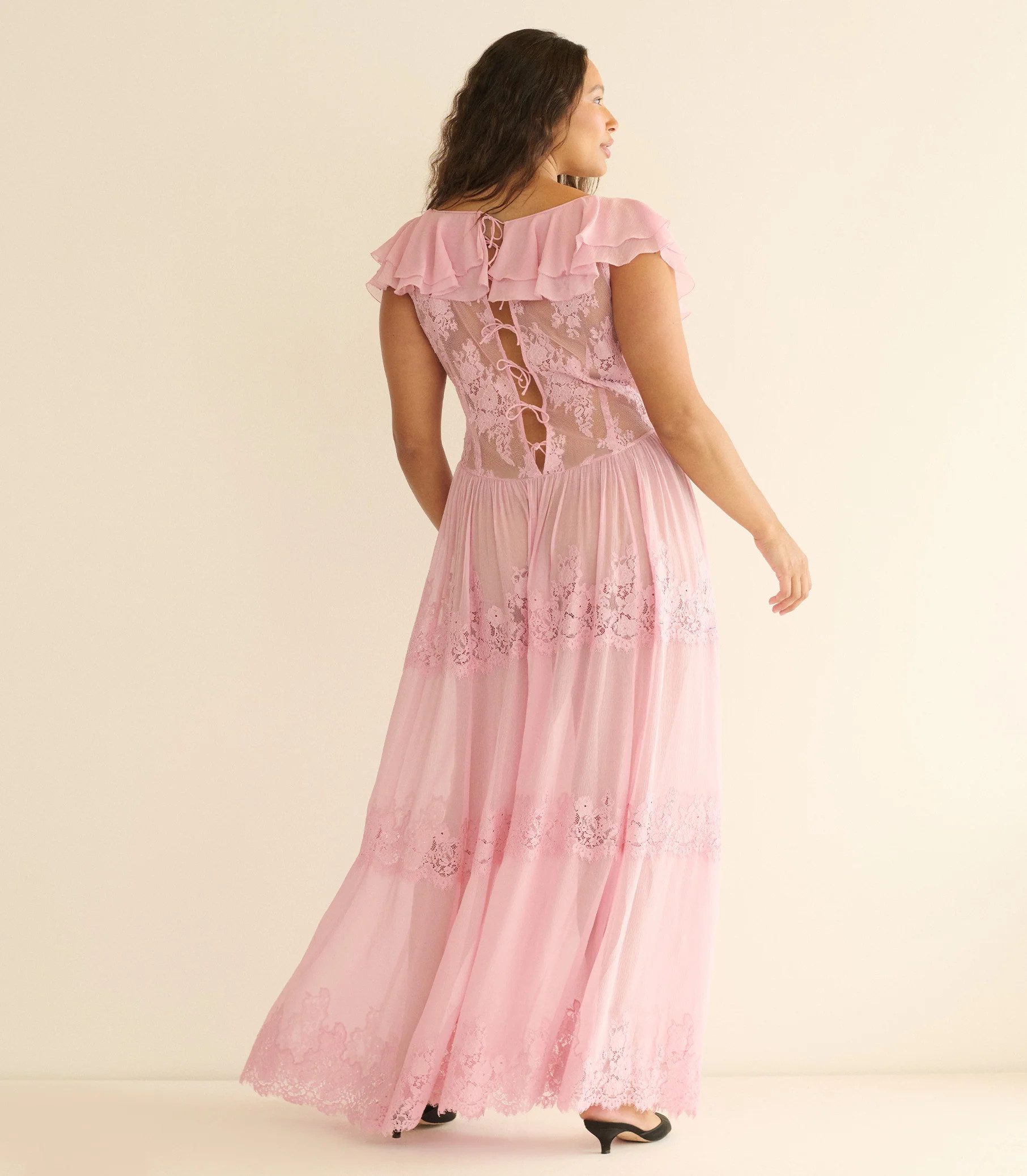 Joyelle Dress - Pink Hydrangea | D\u00d4EN | DOEN