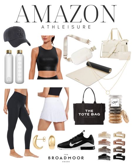 Amazon finds, amazon fashion, amazon athleisure, amazon leggings, sports bra, water bottle, tote bag, hair clip, amazon must haves, tennis skirt, sneakers, activewear, yoga mat, athletic clothing, 

#LTKstyletip #LTKunder100 #LTKfit