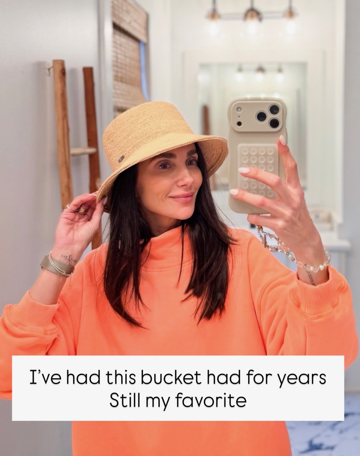 my favorite bucket hat 
travel outfit, bucket hat, spring fashion, spring hat 

#LTKSeasonal #LTKOver40
