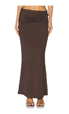 House of Harlow 1960 Whittney Maxi Skirt in Espresso Brown from Revolve.com | Revolve Clothing (Global)