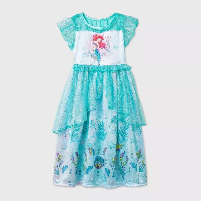 Toddler Girls' The Little Mermaid Nightgown - Green | Target