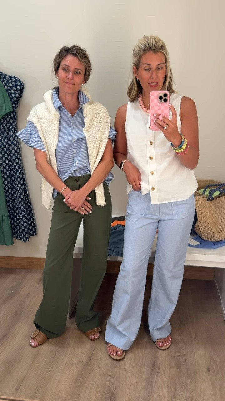 J.Crew Factory is winning!!!
Sweater - xs 
Pants - 0 petite
White top - xs
Pants - I’m in 26 (need 25 petite)
Sandals - 8 tts 

*code Catherine20 at Allie + Bess
*code mixandmatchmadness at Loopy

#LTKmomlife #LTKdayinmylife #LTKOver40