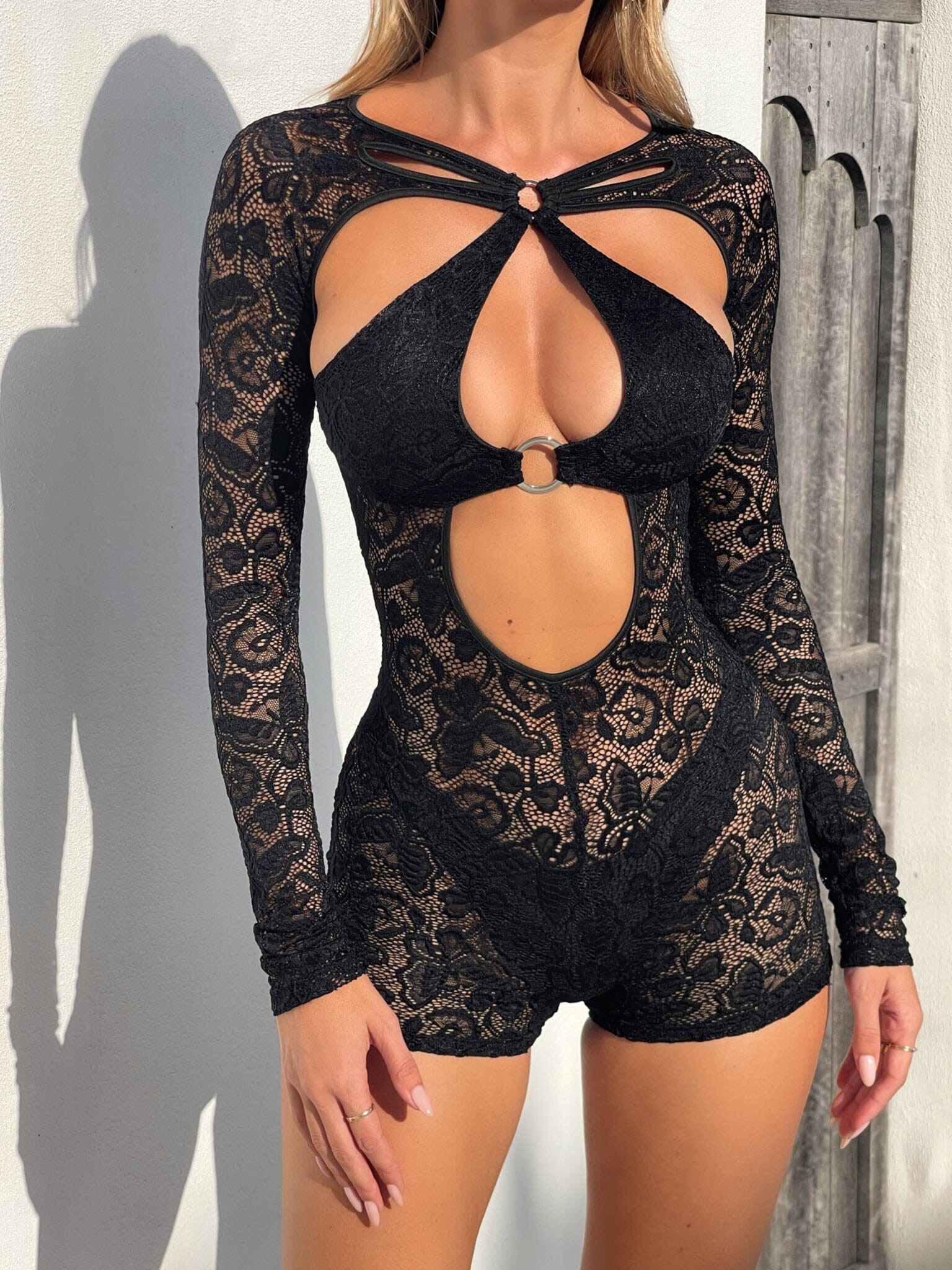 Zoe Playsuit Black | Outcast Clothing