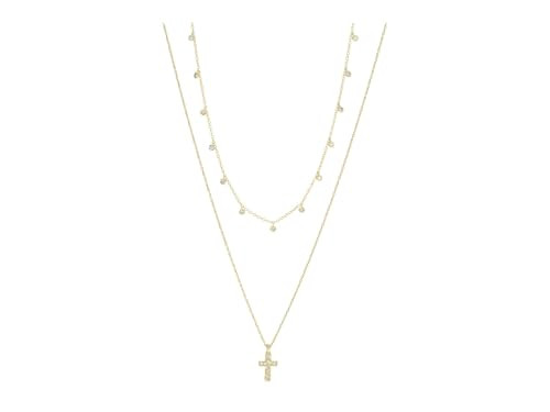 Amazon.com: Kendra Scott Amelia Cross Necklace Gift Set, 14k Gold Plated Brass, Crystal, Fashion ... | Amazon (US)