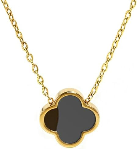 18K Gold Plated Pendant Necklaces for Women, Dainty Lucky Four Leaf Clover Gold Necklace Set Jewe... | Amazon (US)