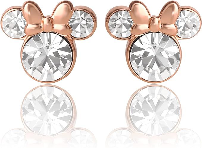 Disney Women's Brass Stud Earrings | Amazon (US)