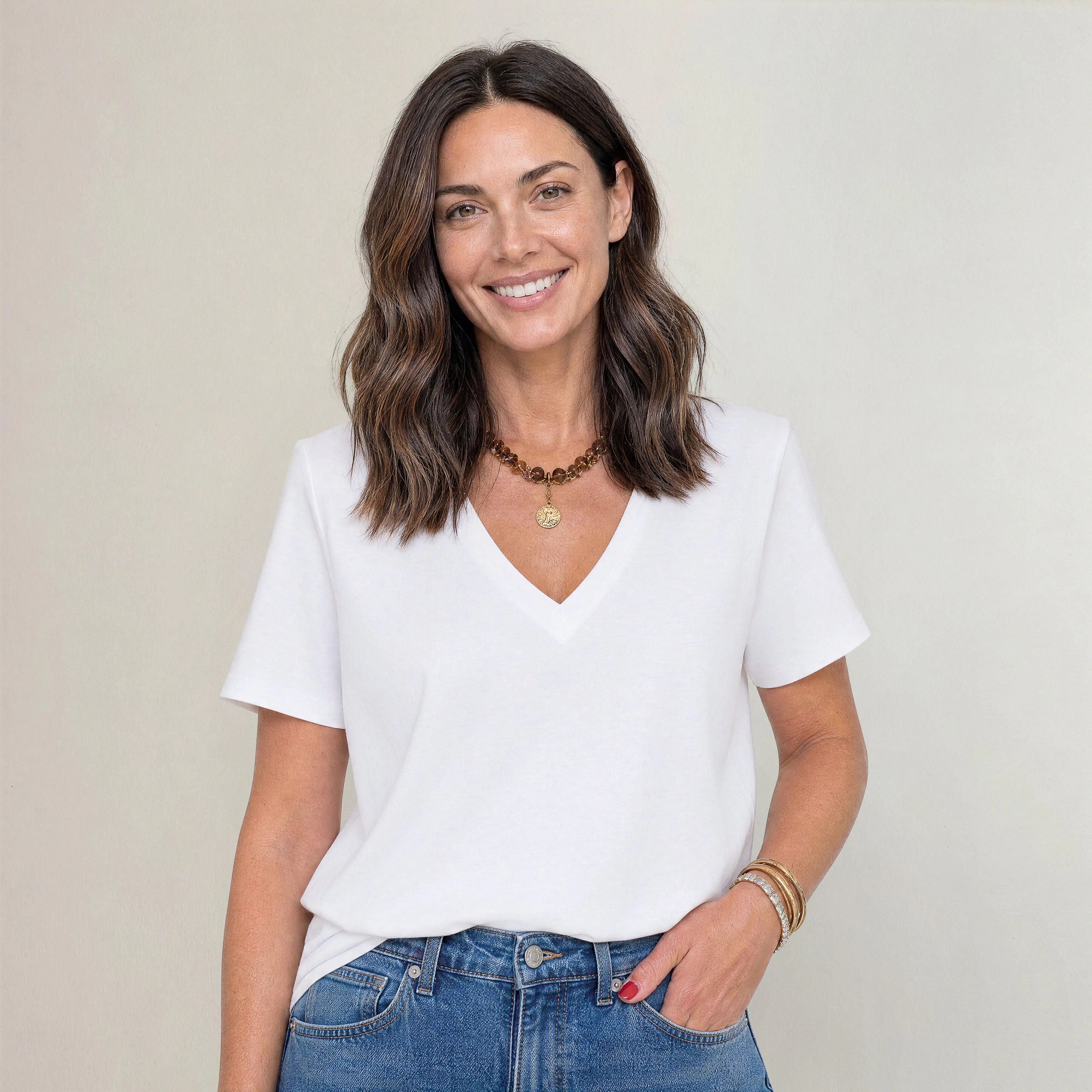 The Elevated V-Neck T-Shirt | Marame