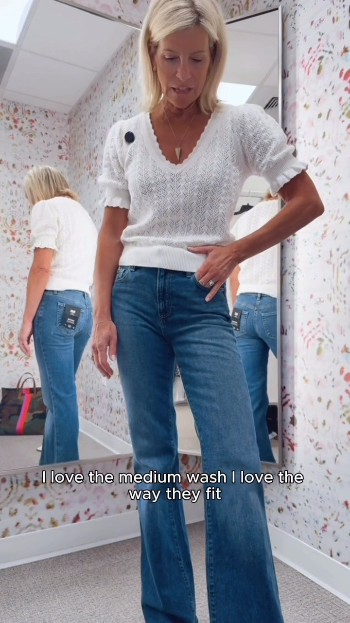 These might be my favorite jeans from the Nordstrom Anniversary Sale! The medium wash is so versatile, the fit is incredibly flattering, and the length is perfect with a little heel.

👩‍💻 LTK PRO TIPS
❤️ Heart = Support my posts ;-)
🔖 Save = Get sale & restock alerts for the things you love!
📋 Lists = Keep favorites organized (List ideas: Christmas, Birthdays, and Vacations!)
📲 Share = Send lists and products to a friend (or your daughters like me).
💬 Comment = Ask me anything, and I'll answer. ;-)

#LTKootd #LTKOver40 #LTKSaleAlert