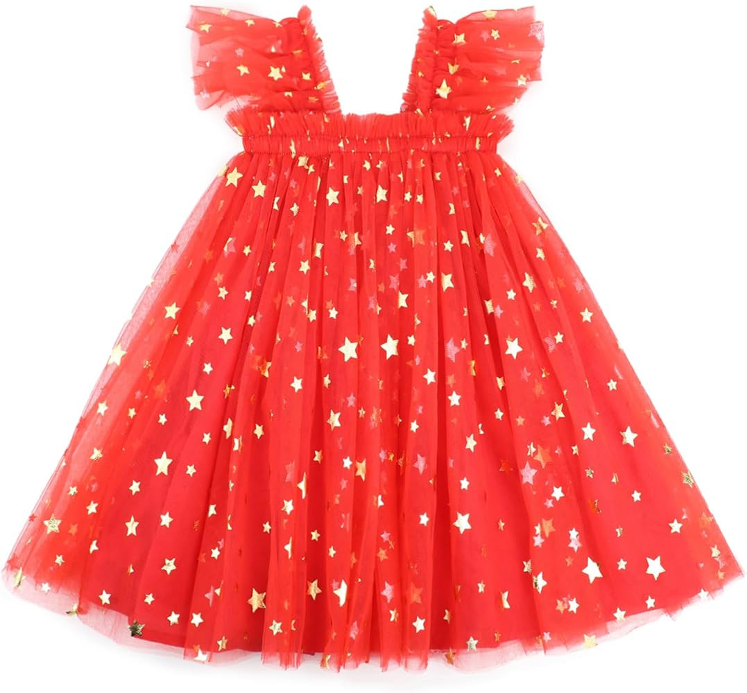 AGQT Baby Girls Tutu Dress Tulle Sundress Size 9M-5T | Amazon (US)