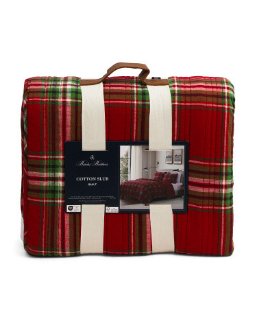 Cotton Plaid Quilt | TJ Maxx