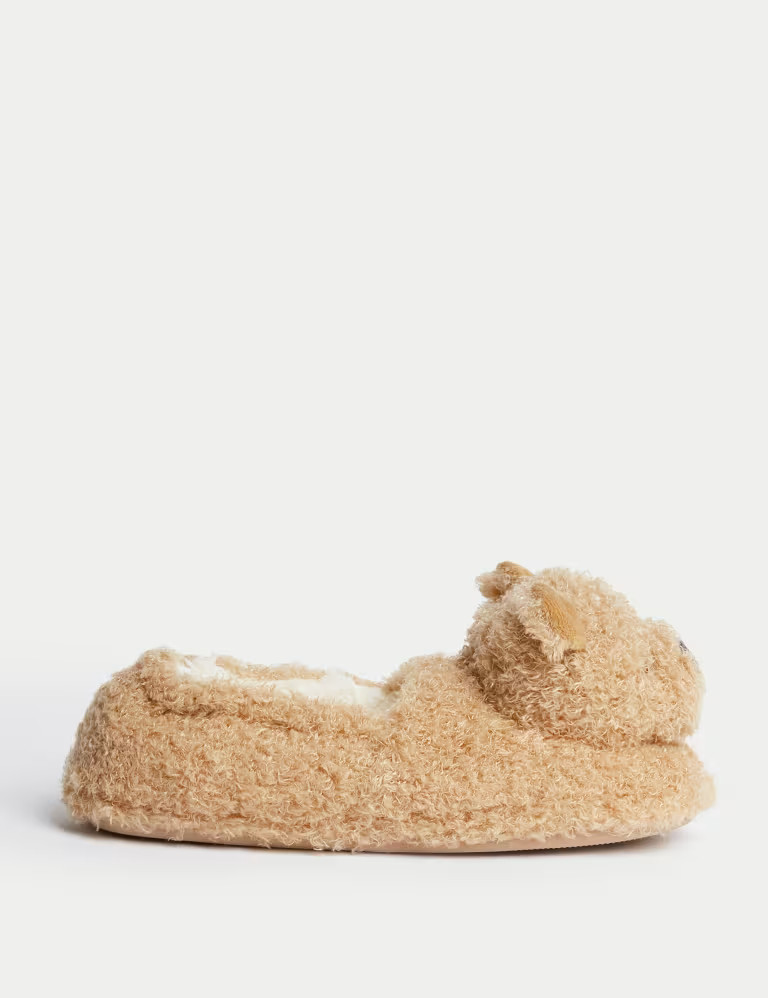 Kids' Spencer Bear™ Slippers (4 Small - 7 Large) | Marks & Spencer (UK)