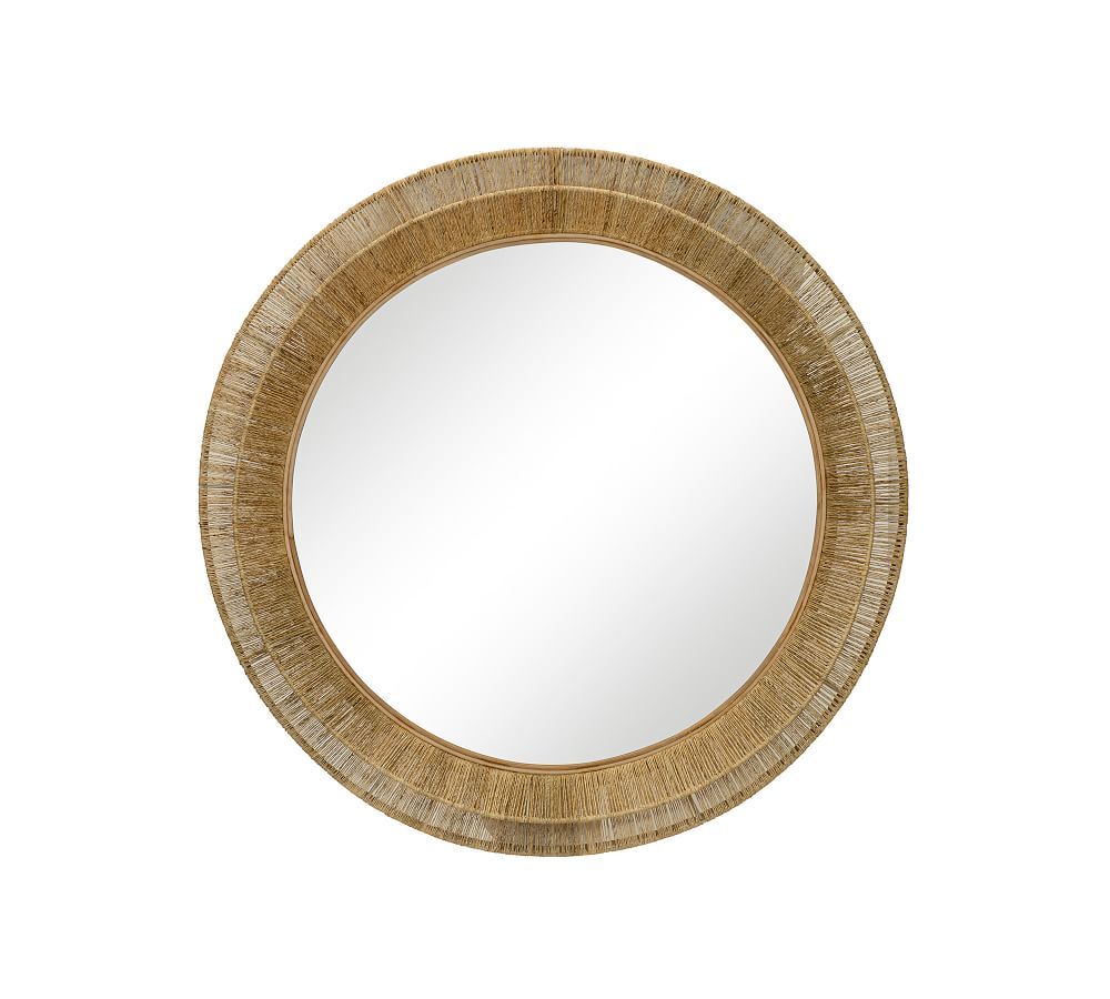 Wren Jute Round Mirror | Pottery Barn (US)