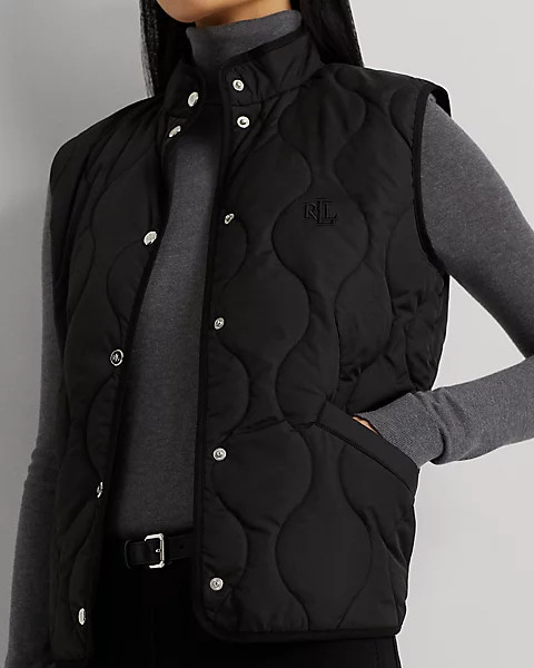 Onion-Quilted Mockneck Gilet | Ralph Lauren (UK)