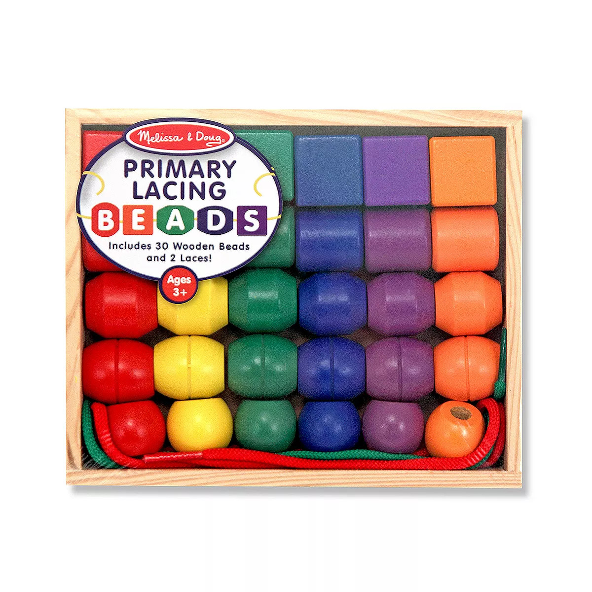 Melissa & Doug Primary Lacing Beads | Kohl's