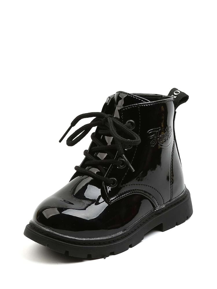 Toddler Girls Lace-up Front Combat Boots | SHEIN