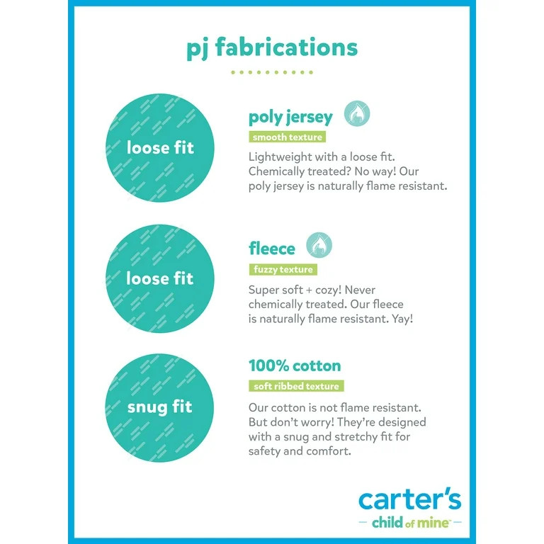 Carter's Child of Mine Toddler Christmas Pajama Set, 2-Piece, Sizes 12M-5T | Walmart (US)