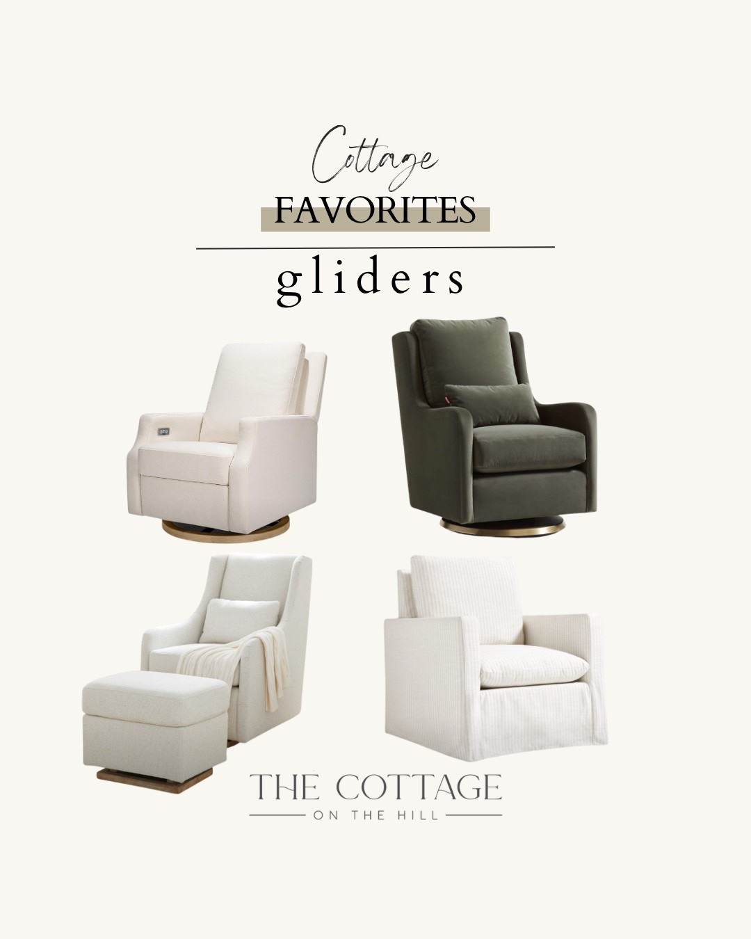 Cottage favorites: gliders 

#LTKHome #LTKBaby #LTKStyleTip