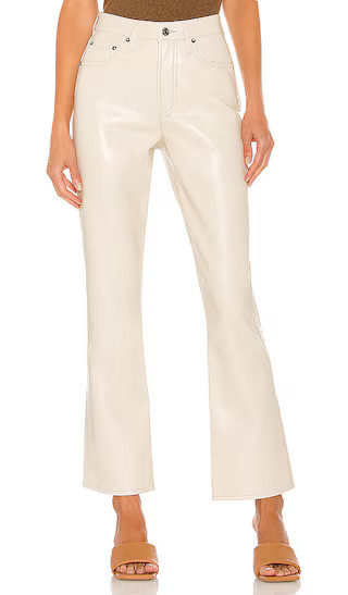 AGOLDE Recycled Leather Relaxed Boot Pant in White. - size 24 | Revolve Clothing (Global)