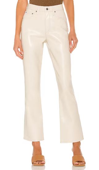 Recycled Leather Relaxed Boot Pant in Powder | Revolve Clothing (Global)