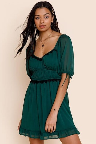 Elexa Lace Trim Mini Dress | Francesca's