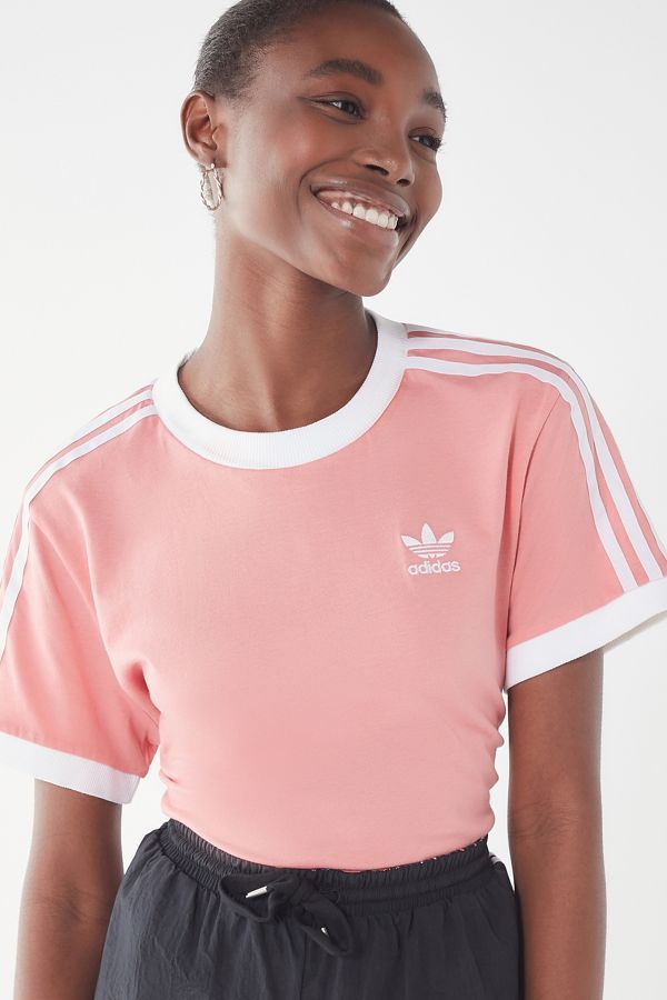 adidas 3 Stripe Ringer Tee | Urban Outfitters (US and RoW)