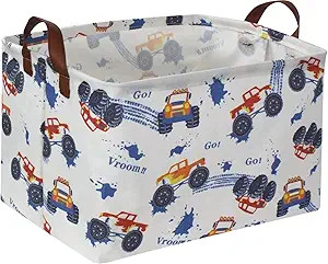 Sanjiaofen Rectangular Kids Storage Bins,Boys Basket Organizer.Waterproof PE Coating Car Storage ... | Amazon (US)