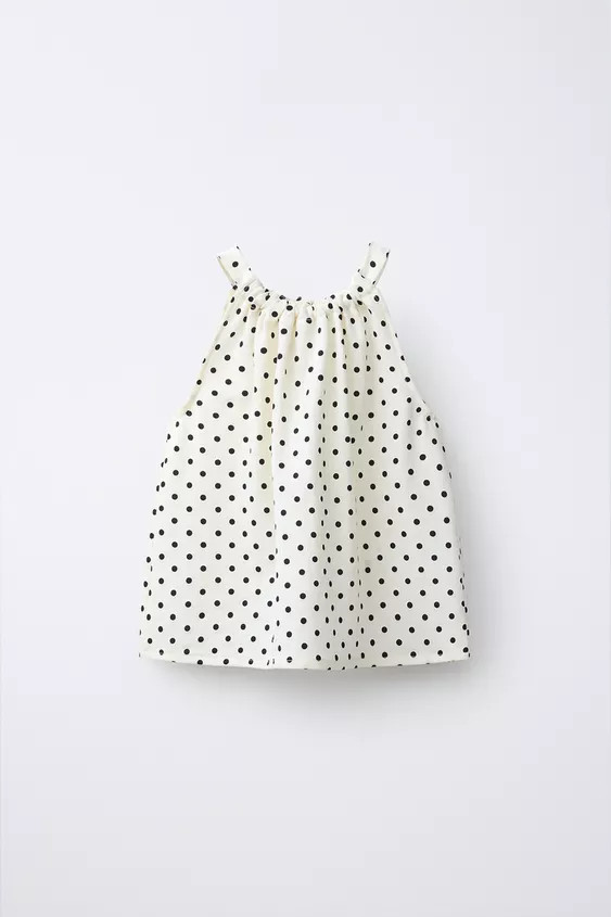 POLKA DOT HALTER TOP | Zara US