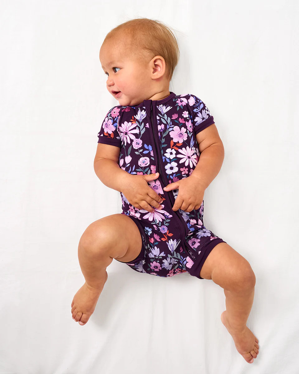 Violet Meadow Shorty Zippy | Little Sleepies
