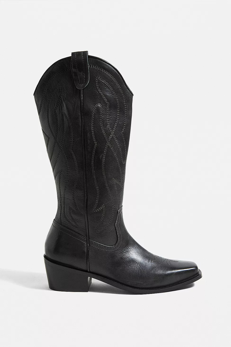 UO – Western-Lederstiefel „Cassidy“ in Schwarz | Urban Outfitters (EU)