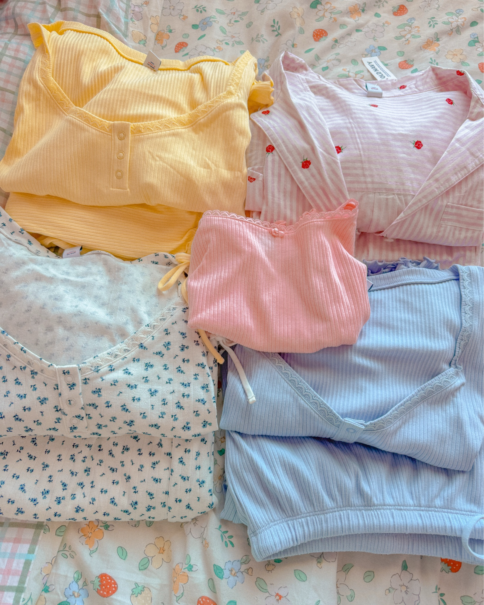 cute and cozy pastel pajama sets at old navy. will be wearing these all spring & summer 🌸🫧🌱✨☀️🌻

#LTKU #LTKSpringSale #LTKPlusSize
