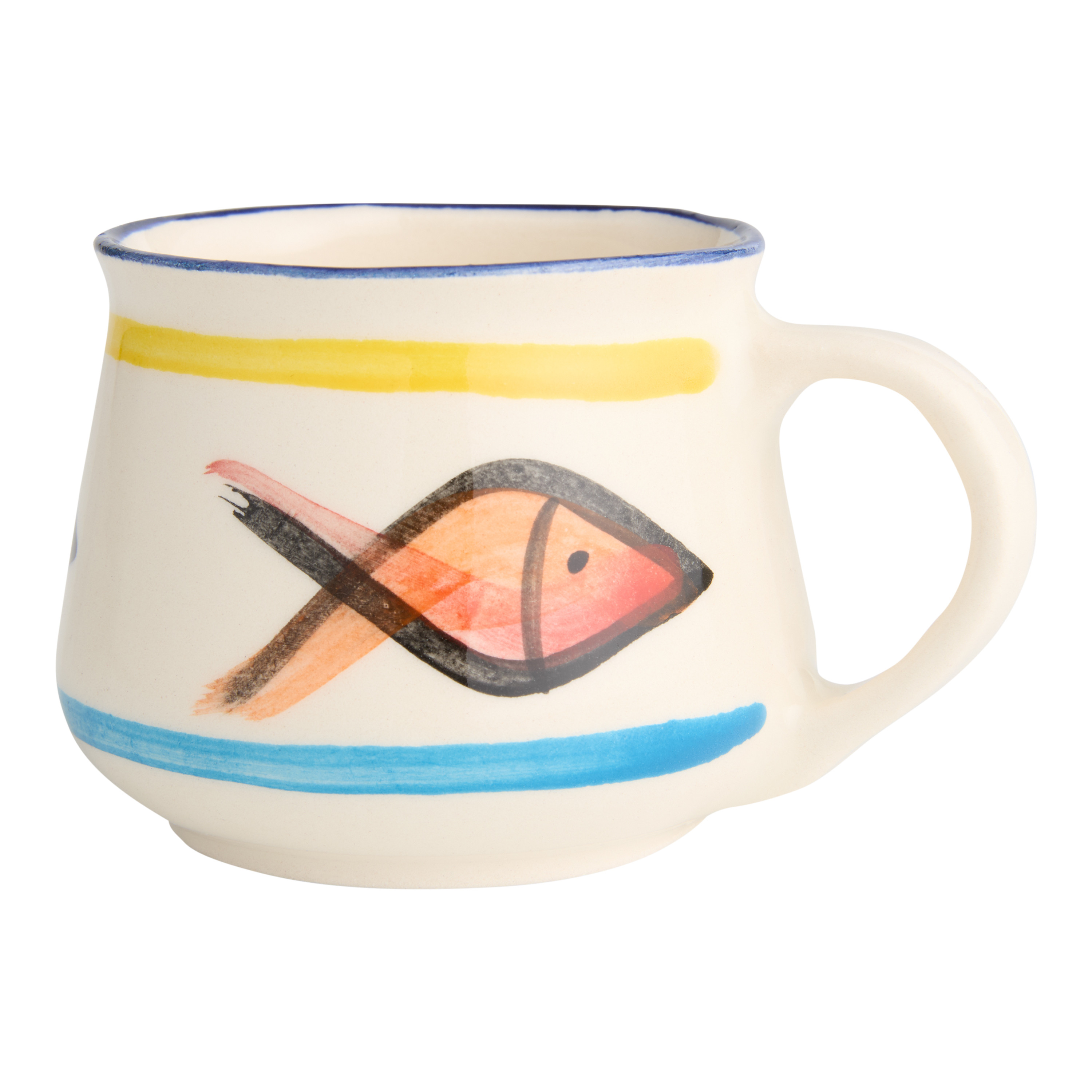 Palomar Turkish Fish Hand Painted Ceramic Mug | World Market