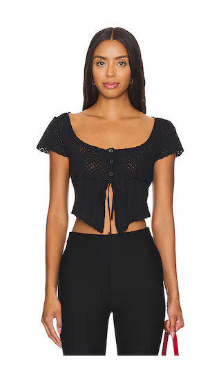 Harlow Top in Black | Revolve Clothing (Global)