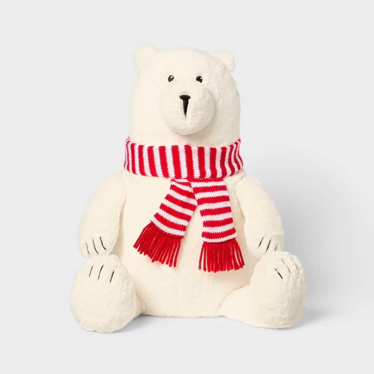 12"  Holiday Polar Bear with Scarf Stuffed Animal - Gigglescape™ | Target