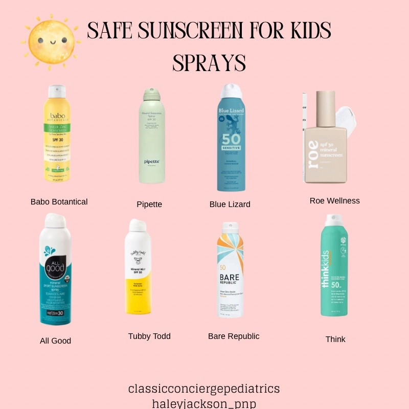 Nontoxic Clean Sunscreens for Kids - Sprays 

#LTKKids #LTKActive #LTKFamily