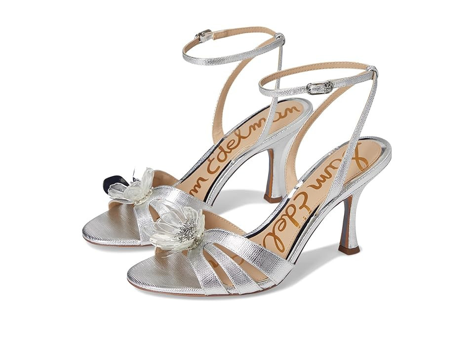 Sam Edelman Joanna Women's Sandals Soft Silver : 6 M, Leather/Rubber | Zappos
