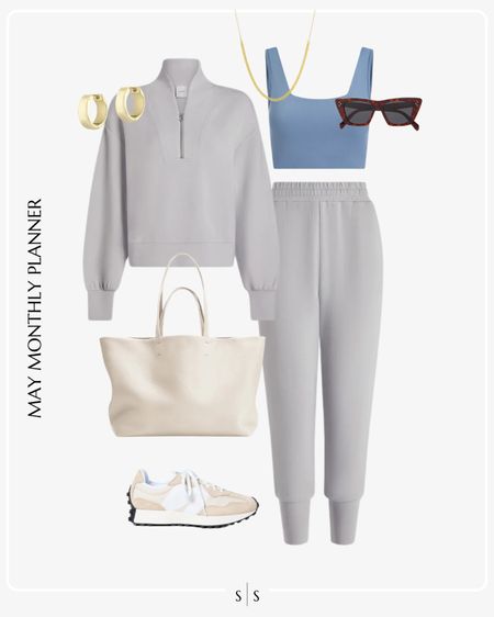 Monthly outfit planner: MAY: Spring looks | sweat set, joggers, sneakers, pullover, sports bra

Activewear, Athleisure, weekend wear, loungewear 

See the entire calendar on thesarahstories.com ✨ 


#LTKstyletip #LTKfitness #LTKActive